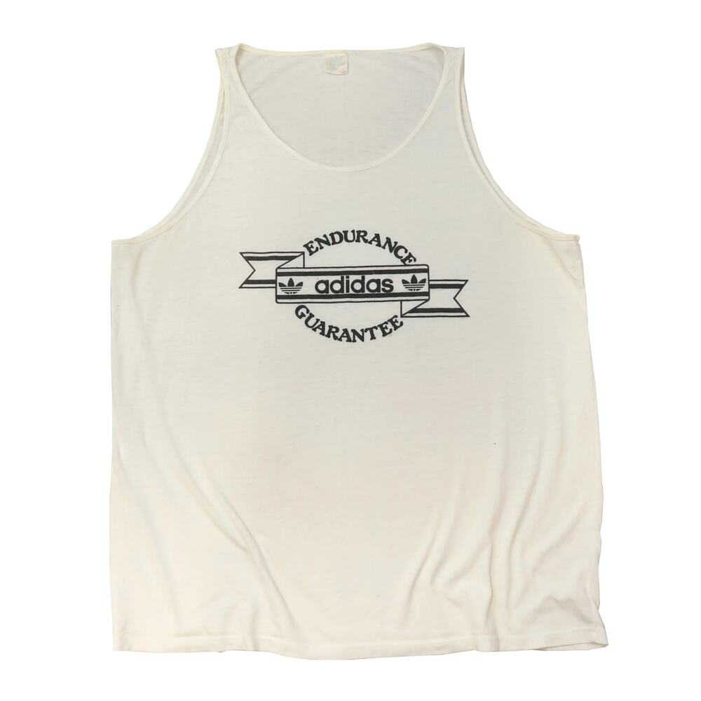Vintage Adidas Tank Top White Size XL